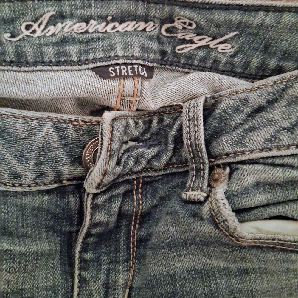 American Eagle Outfitters High Rise Stretch Jeans - Dark Blue